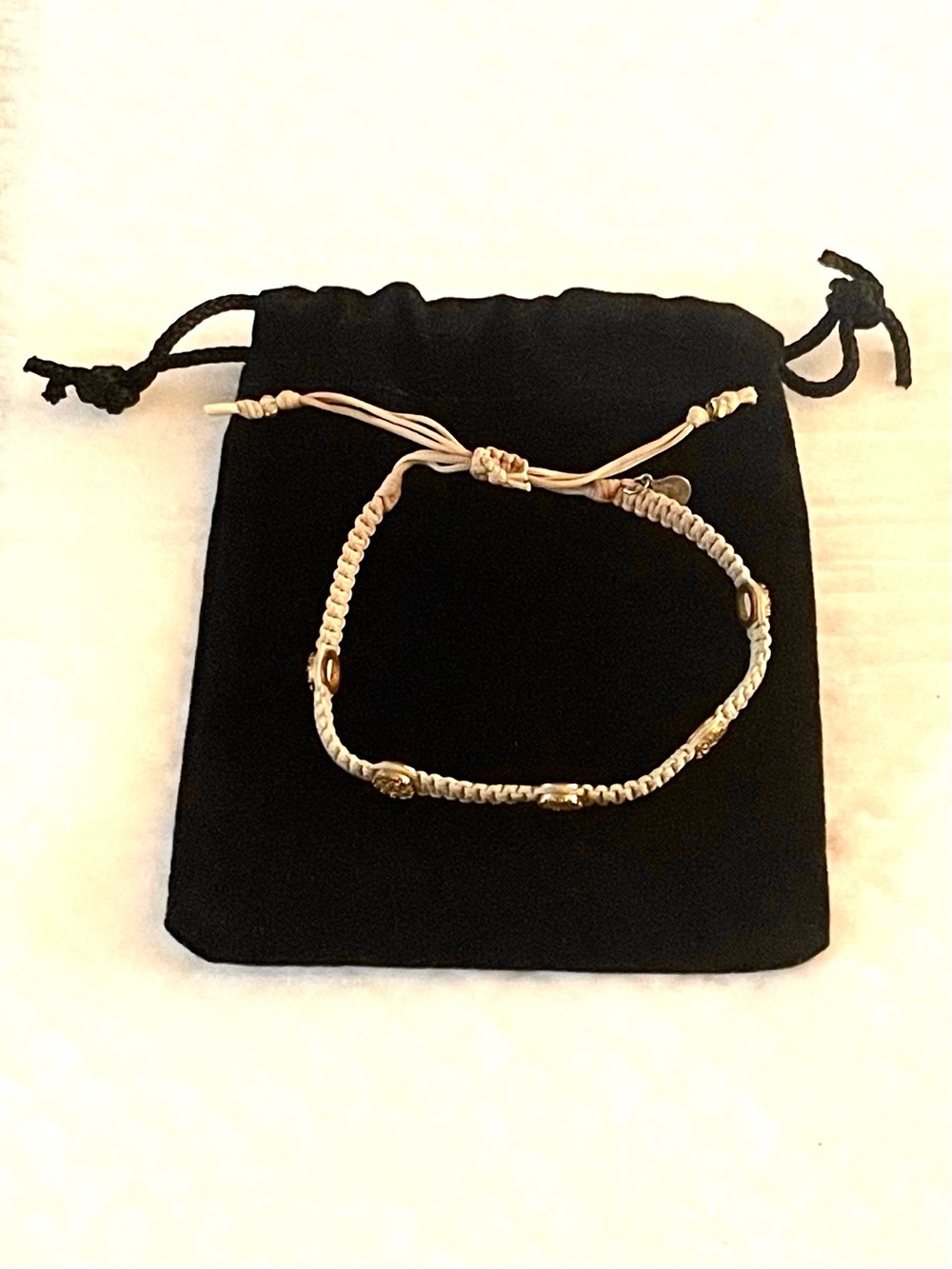 TAI Jewelry Macramé Bracelet with Gold Crystals! - Picture 4 of 5
